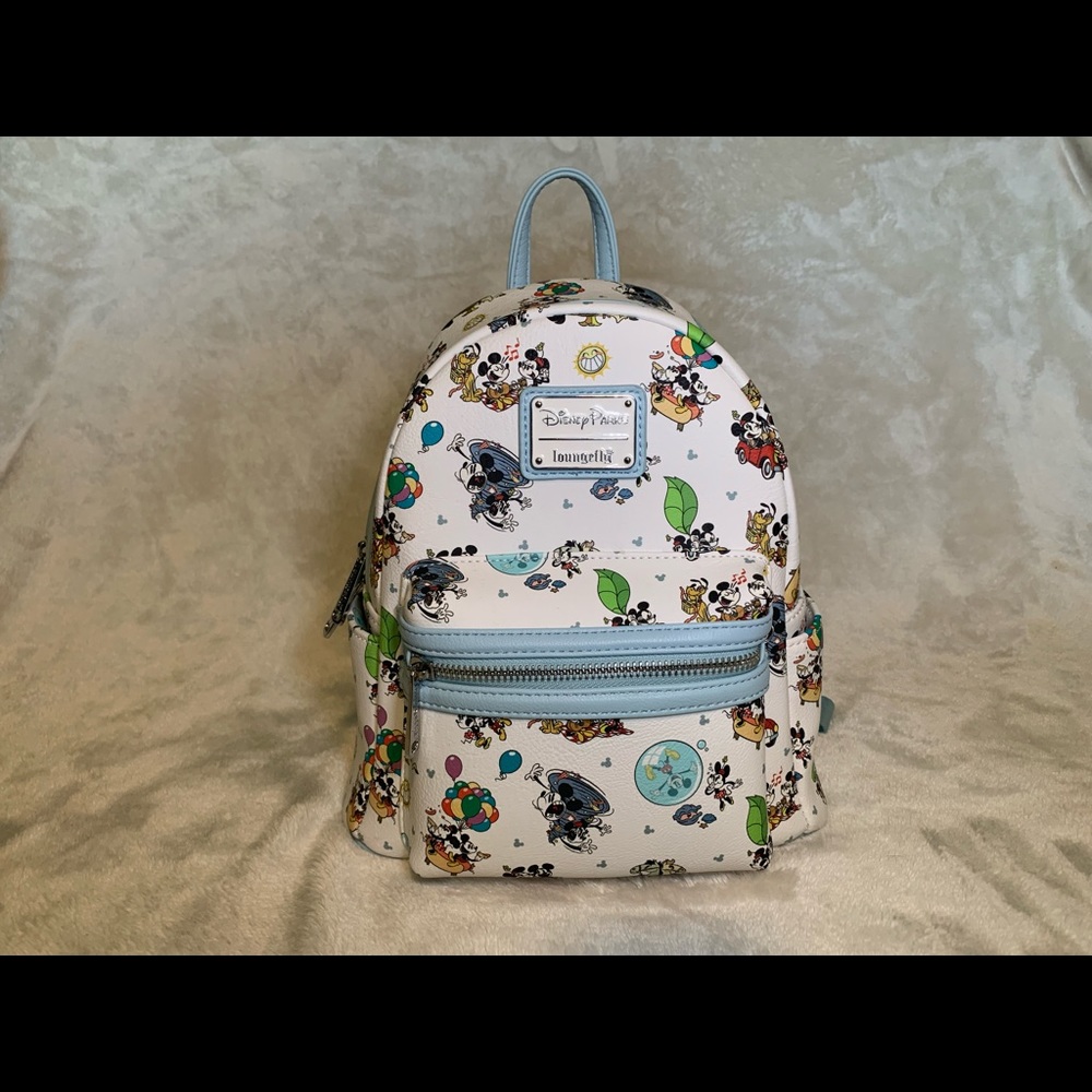 Mickey and Minnie's Runaway Railway Mini Loungefly Backpack